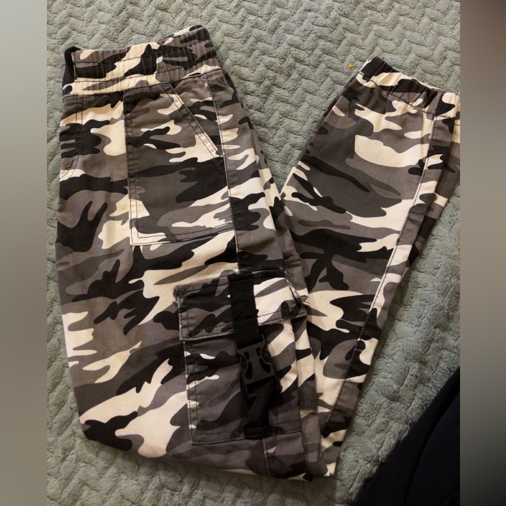 Cargo Joggers - Grey Camo